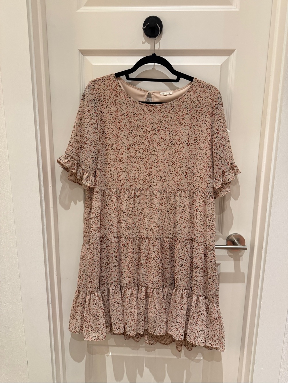 JODIFL Blush Speckled Shift Dress